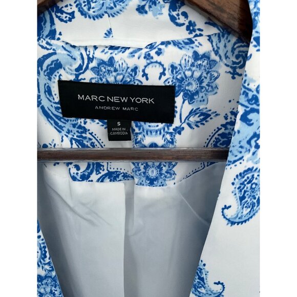 Marc New York Blue and White Patterned Jacket - Picture 2 of 15